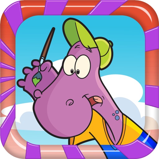 Coloring Game ABCs For Friends Of Barney Edition iOS App