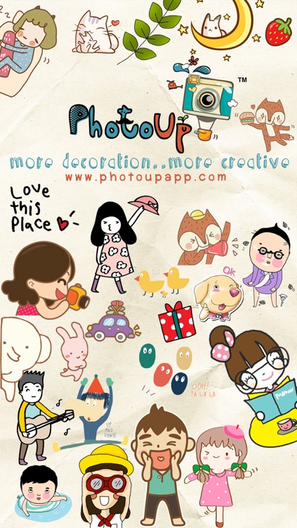 GirlsGang Stamp by PhotoUp - cute girl doodle stamps for decorate photos screenshot-4