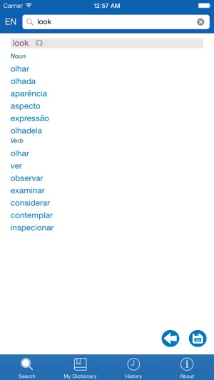 Portuguese <> English Dictionary + Vocabulary trainer Free(圖2)-速報App