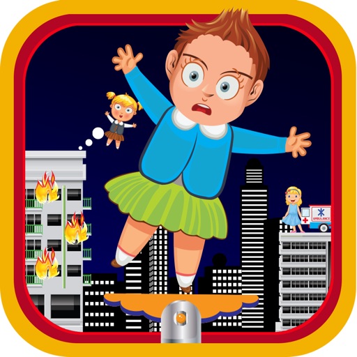 Roof Jumper - Fire rescue adventure & crazy jumping game Icon