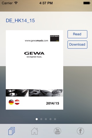 GEWA e-catalog screenshot 2