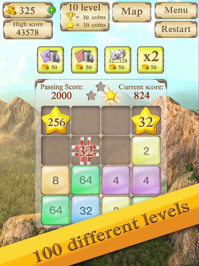 The Incredible Tiles 2048 Screenshot