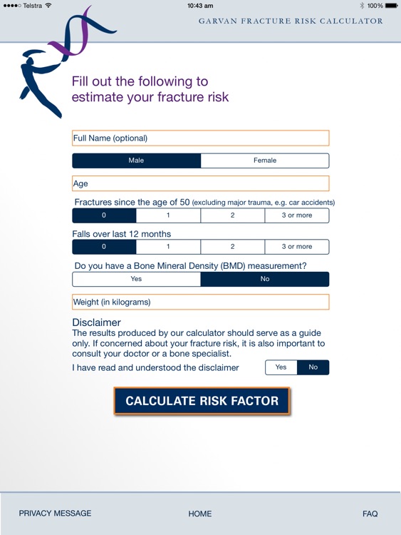 Garvan Fracture Risk Calculator