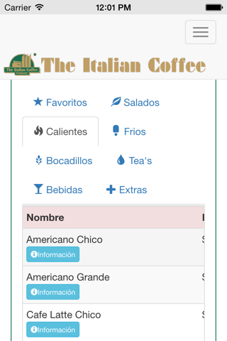 Italian Coffee Morelia screenshot 4