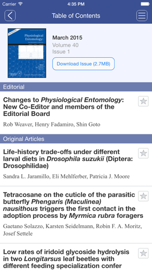 Physiological Entomology(圖1)-速報App