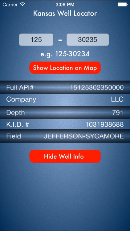 Kansas Oil Well Locator