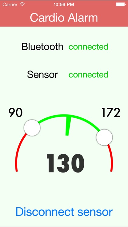 Cardio Alarm: background voice alarm for bluetooth sensors