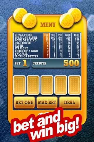 Video Poker - Watch Edition screenshot 3