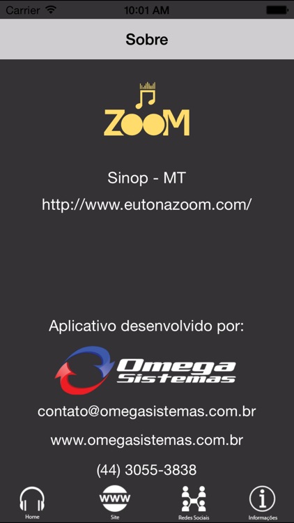 Web Rádio Zoom - Sinop