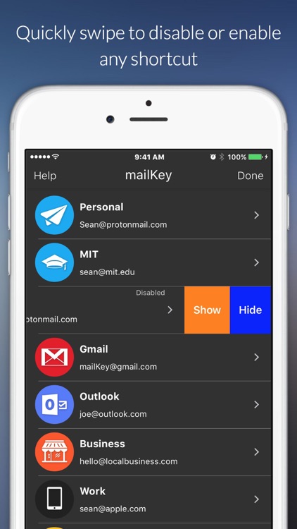 mailKey - Email Shortcuts for your Keyboard screenshot-3