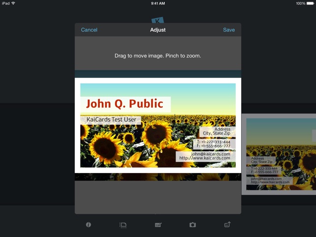 ‎KaiCards Pro - business card maker Screenshot