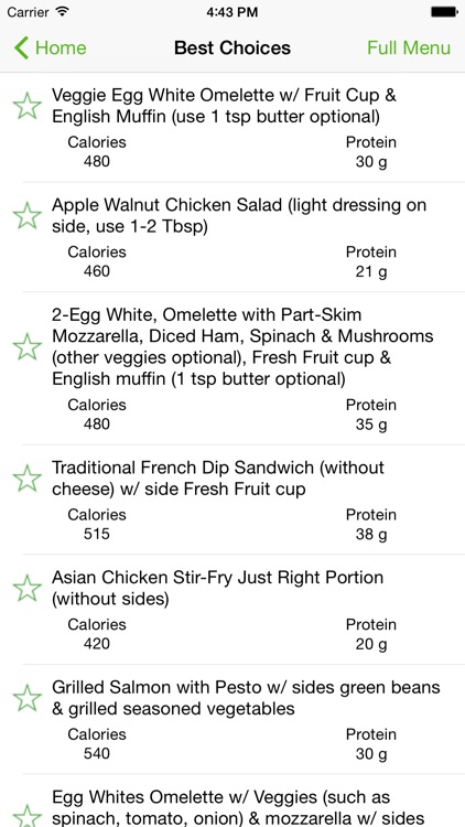 Zestar® Menu Pilot™ - Navigate Restaurant Nutrition
