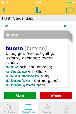 Italienisch <-> Deutsch Wörterbuch Basic mit Sprachausgabe screenshot 3