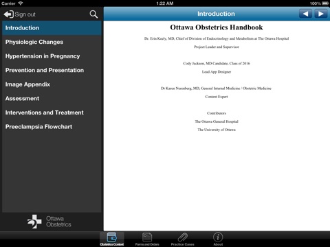 Ottawa Obstetrics screenshot 2