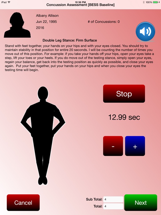 Concussion Assessment screenshot-3