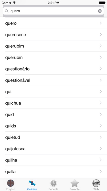 English Galician best dictionary - Inglés galego mellor diccionario traductor screenshot-4