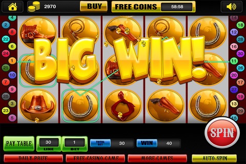 Wild West Romance Luck-y Casino & Best Slots Machine Pro Game of 2015 screenshot 2