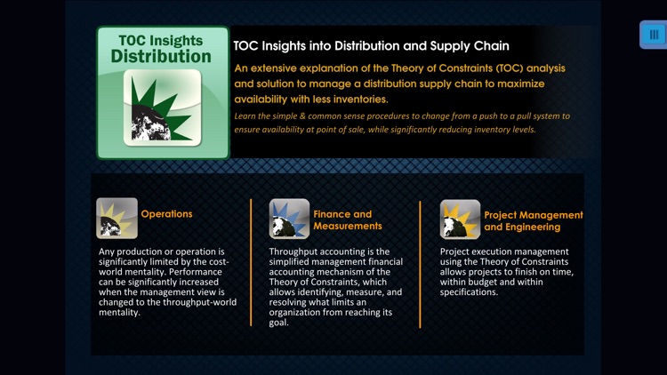 TOC Insights into Distribution and Supply Chain: the Theory of Constraints solution by Eliyahu M. Goldratt. screenshot-4