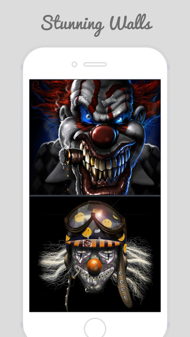 How to cancel & delete Ultimate Clown Wallpapers - Ugly clown scary wallpaper Screens for your iPhone, IPad and iPod from iphone & ipad 1