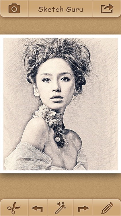 Sketch Guru Pro - Portrait Photo Editor to add pencil & cartoon effects, texts, stickers on pic
