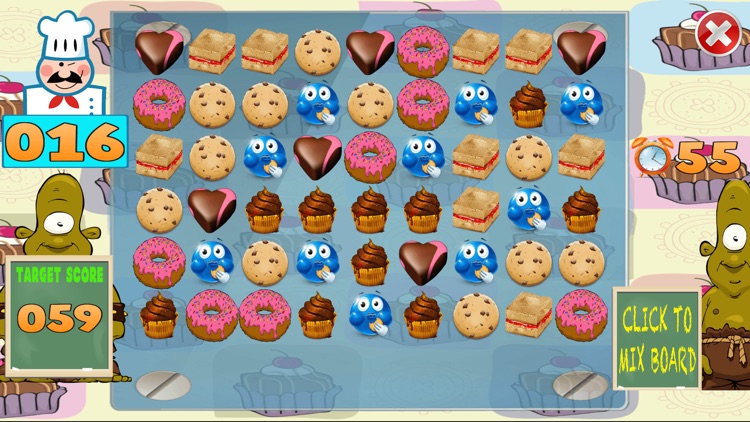 Cookie Munchkin Puzzle - A Cakes Matching Game screenshot-3