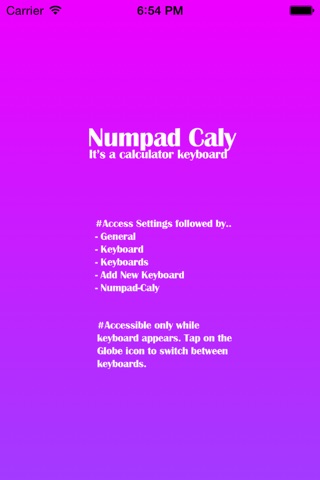 Numpad Caly - Basic calculator keyboard screenshot 3