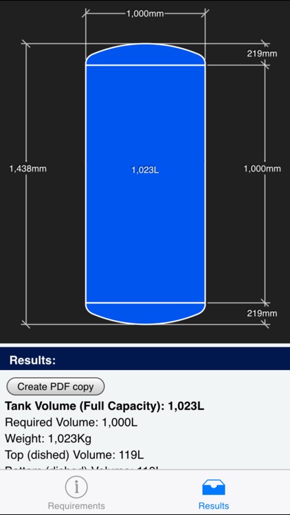 Furphy's Tank Volume Calculator