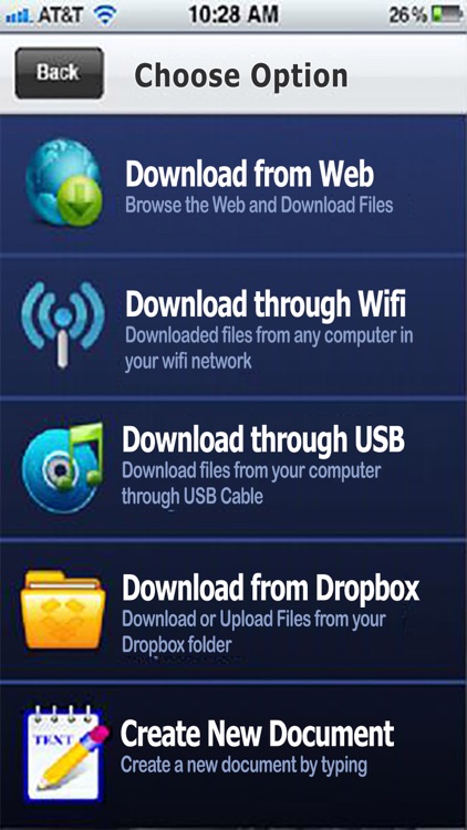 Files and Folders ( Download, Store, View and Share Files and Documents )