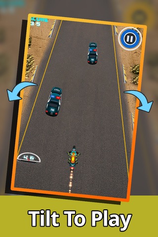 A Mad Skills Free MotorCycle Racing Game to Escape From Policeのおすすめ画像1
