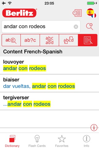 Spanish - French Berlitz Mini Talking Dictionary screenshot 2