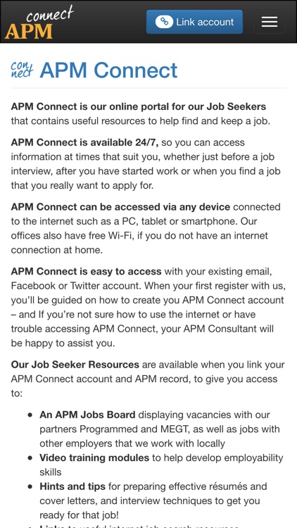 APM Connect by Advanced Personnel Management