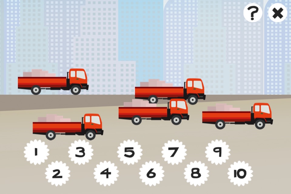 A Construction Site Counting Game for Children: Learning to count with the builder screenshot 2
