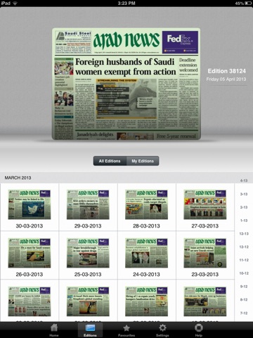 Arab News (for iPad) screenshot 4