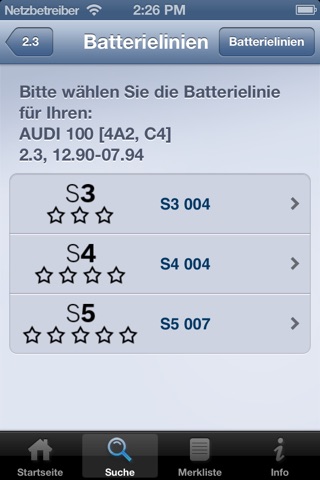 Bosch Battery screenshot 3