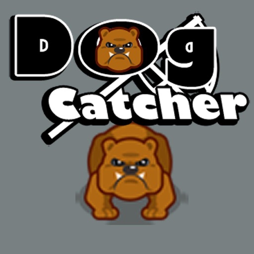Dog catcher shoot net icon