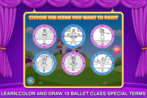 My Little Princess Ballerina Color Salon: Ballet Dancers Princesses Fairy Coloring Book for Kids and Girls screenshot 4