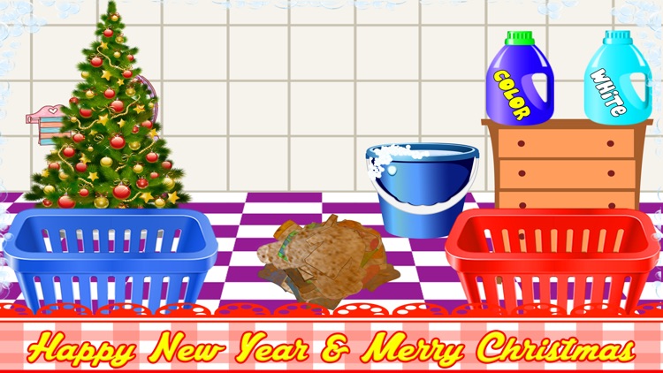 Santa Clothes Christmas Laundry 2014, Happy New Year 2015