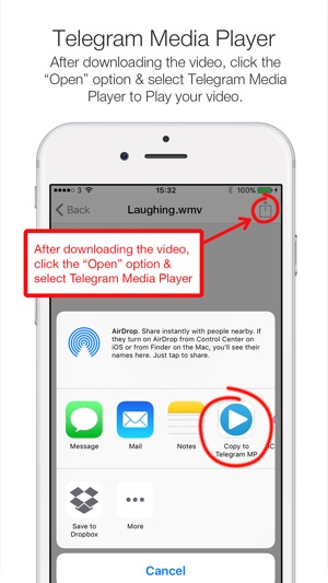 Telegram Media Player Video Movie Player For Telegram Messenger On The App Store