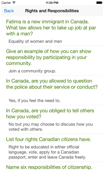 Canadian Citizenship Test - Become Canadian screenshot-4