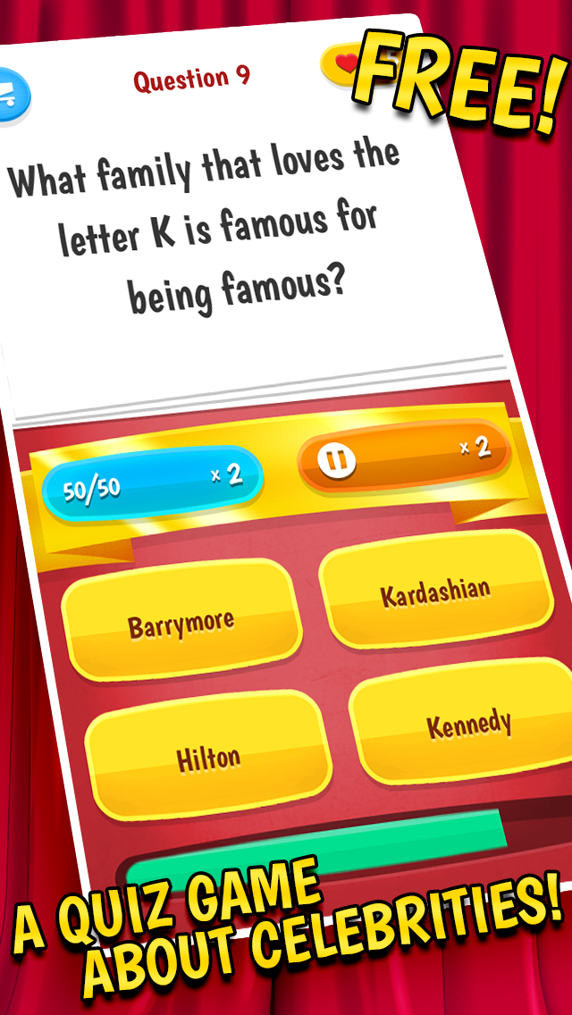 Celebrity Quiz – A Trivia Game Full Of Celebrity Gossip screenshot 1