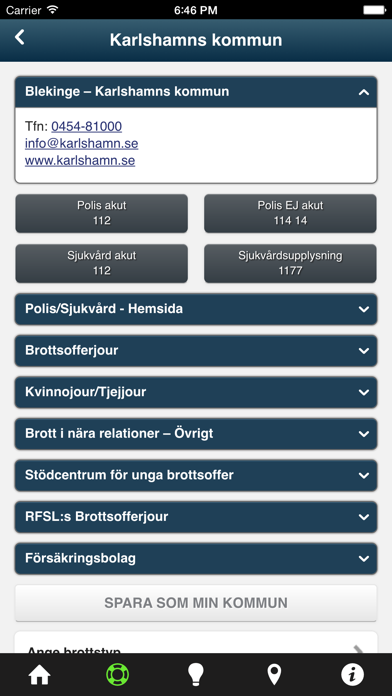 How to cancel & delete Brottsofferappen från Tryggare Sverige from iphone & ipad 3