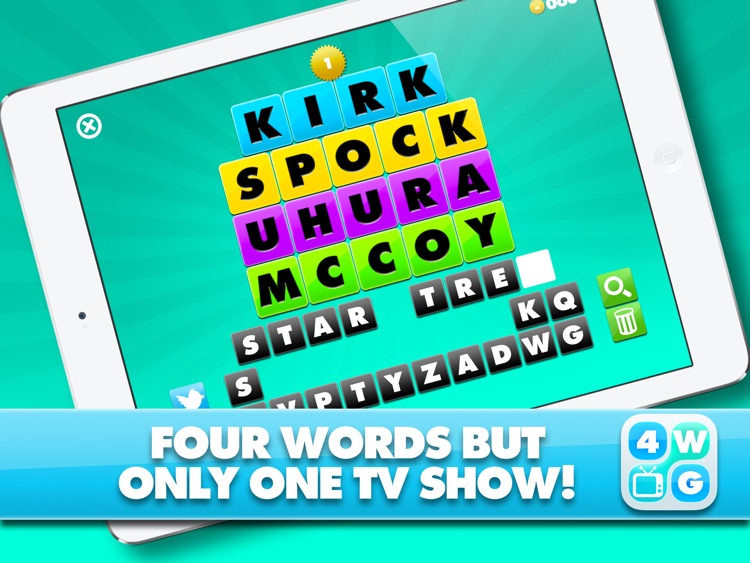 4 Word TV Game HD - Find the link and guess the TV show