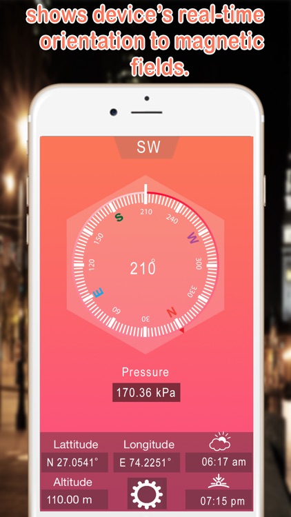 GPS Compass | Heading, Altimeter, Barometer, Location, Sunrise & Sunset