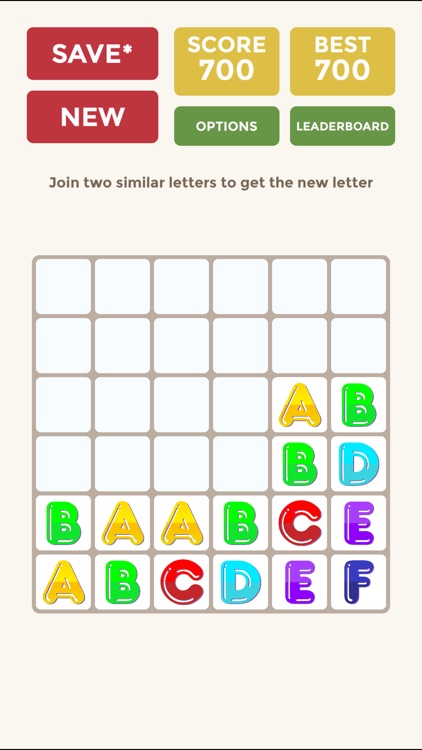 2048 Alphabet Version - Swipe to move ABC tiles like Numbers