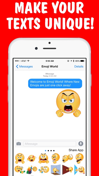 Angry Emojis Keyboard by Emoji World screenshot-3