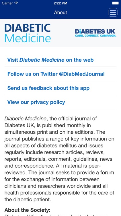 Diabetic Medicine screenshot-4
