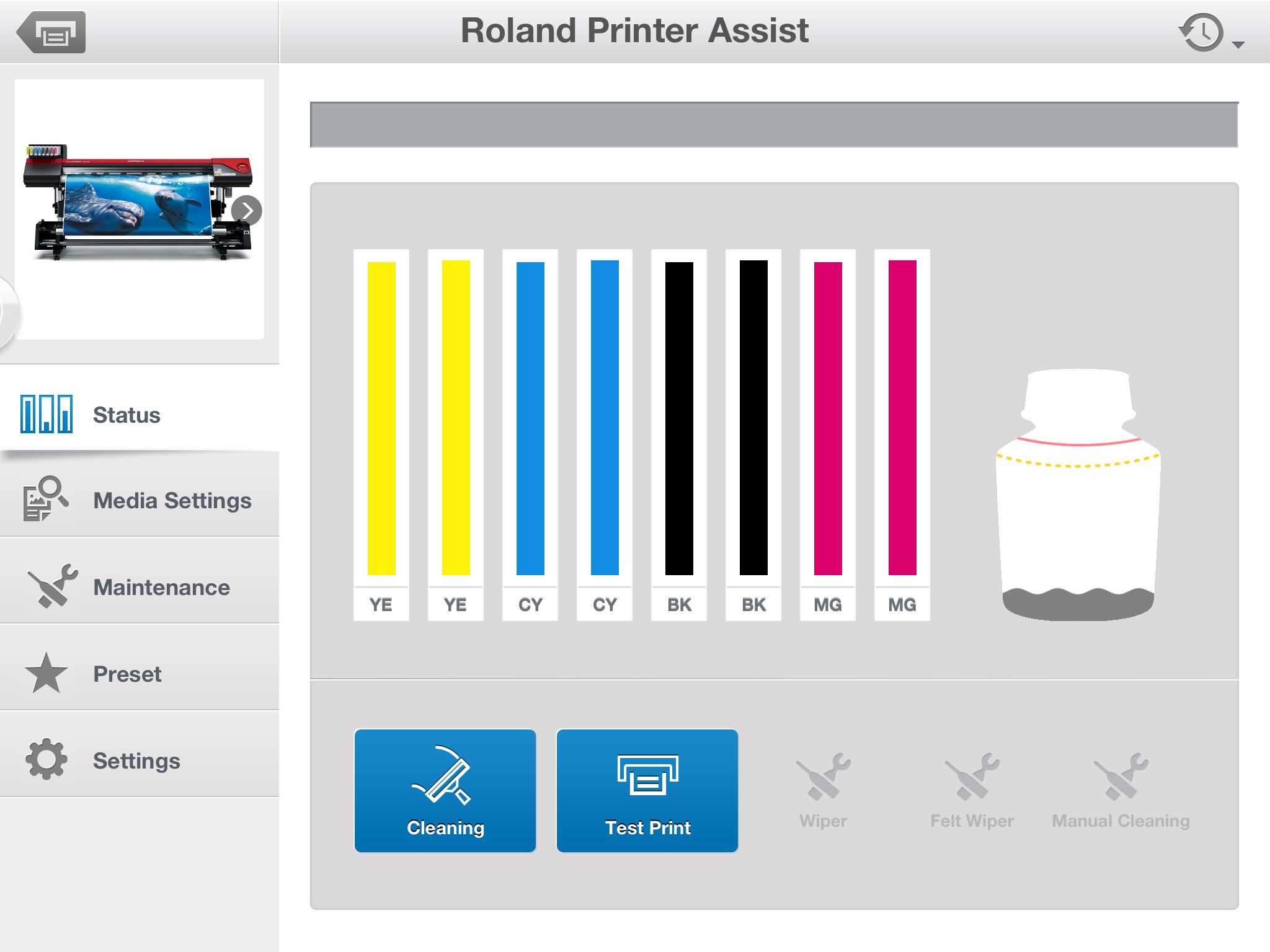 Roland Printer Assist screenshot 2
