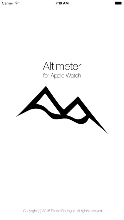 Altimeter for Apple Watch