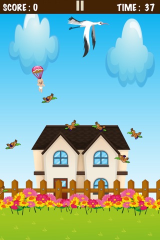 Cute Angel Baby Fly Home - Casual Falling Games for Girls screenshot 2