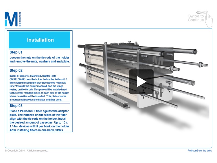 Pellicon® 3 Cassettes Animation EMD Millipore